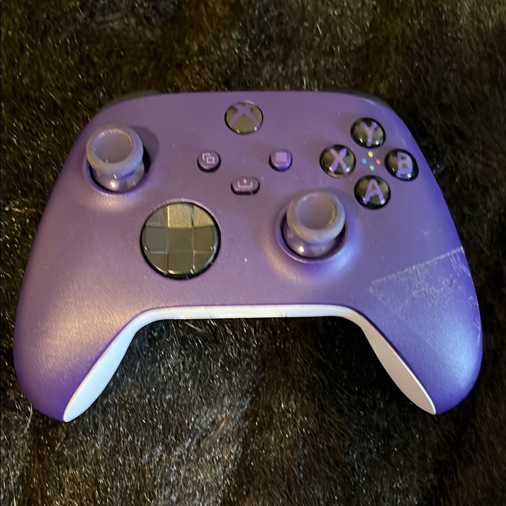 Xbox Series X|S Purple White Wireless Controller OEM Missing Cover